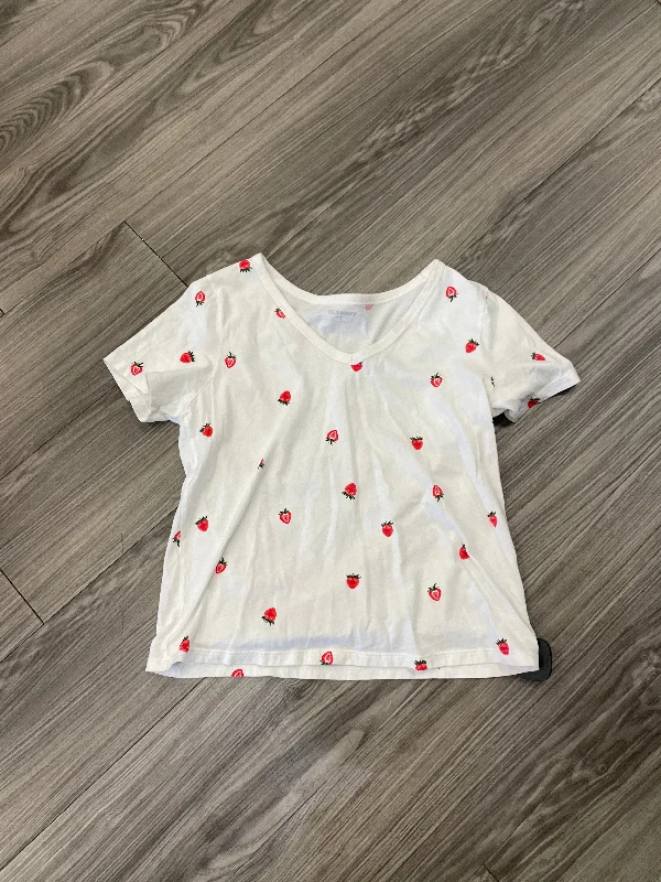 Top Short Sleeve By Old Navy In White, Size: S