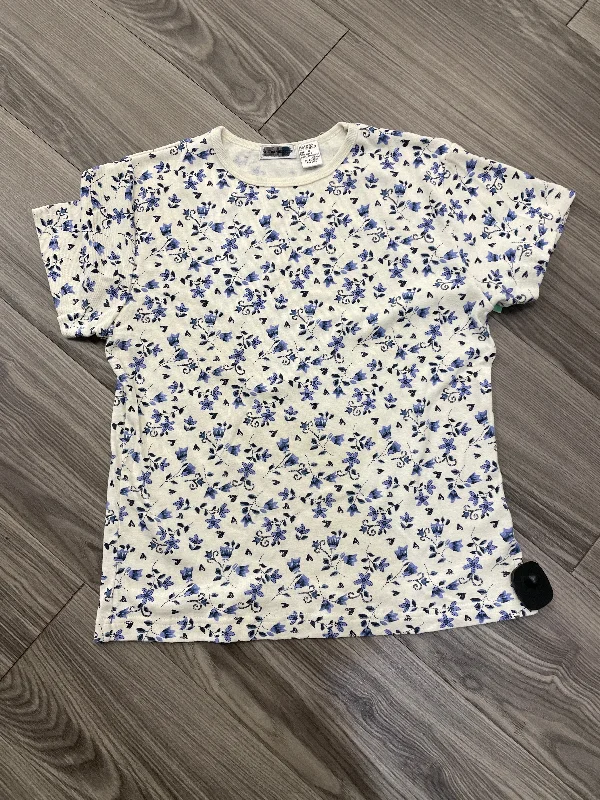 Top Short Sleeve By Paul Harris In Floral Print, Size: S