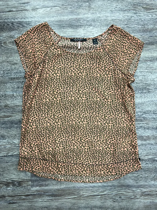 Top Short Sleeve By Scotch & Soda In Animal Print, Size: M