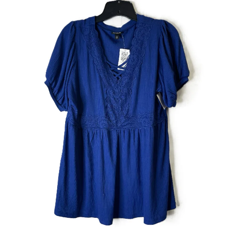 Top Short Sleeve By Torrid In Blue, Size: L