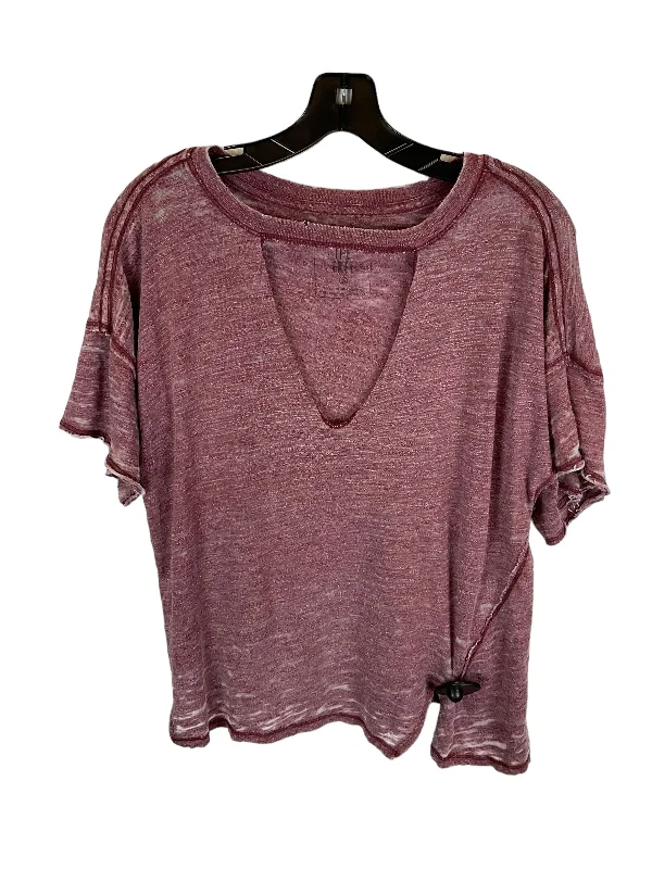 Top Short Sleeve By We The Free In Red, Size: Xs