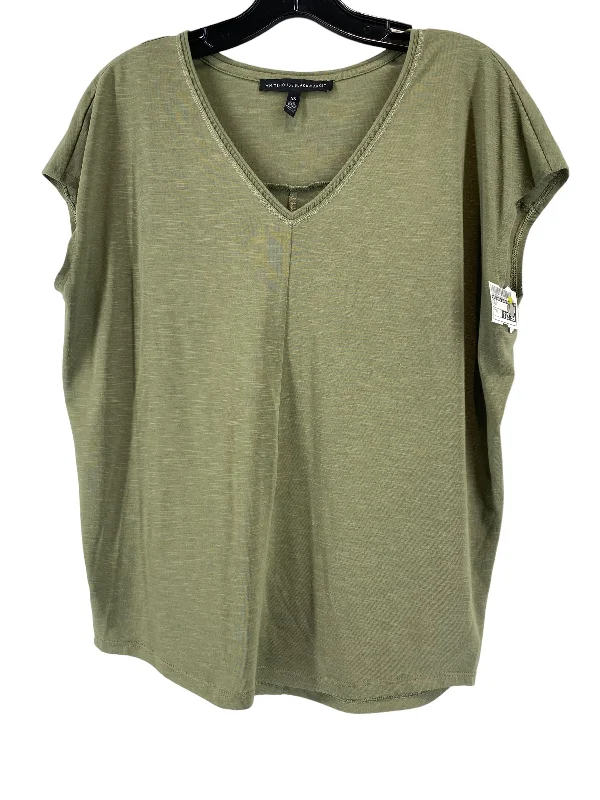 Top Short Sleeve By White House Black Market In Green, Size: Xs