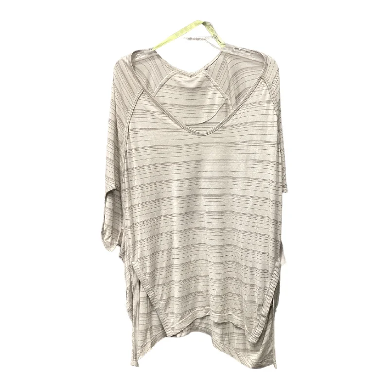 Tunic Short Sleeve By Free People In Striped Pattern, Size: Os