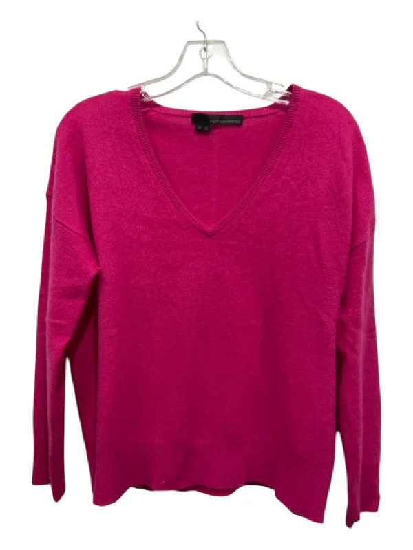 360 Cashmere Size XS Hot pink Cashmere V Neck Long Sleeve Top