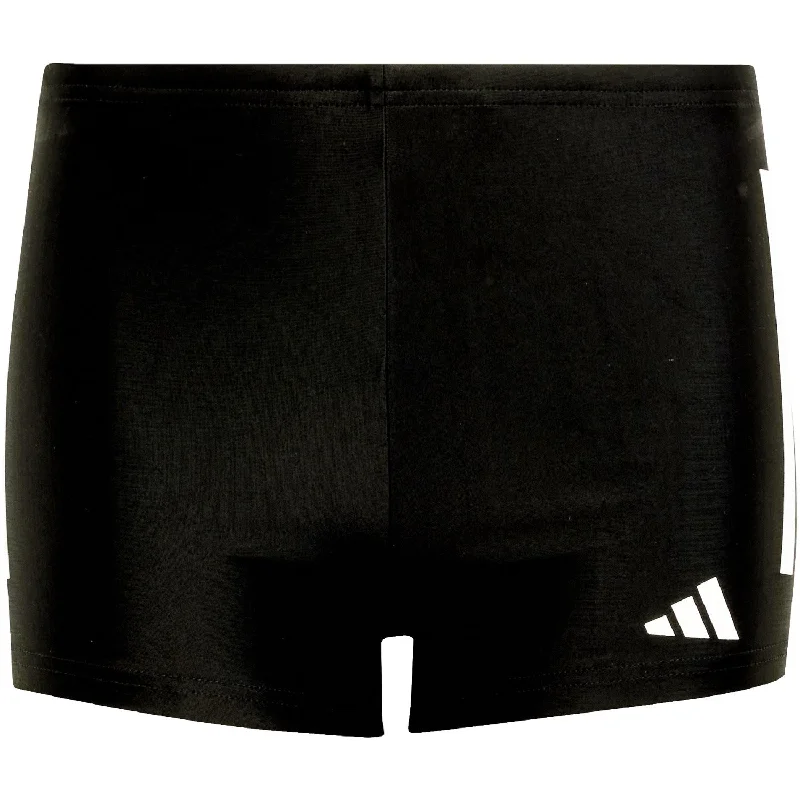 adidas Originals Black/White 3S Bld Swim Boxer Y