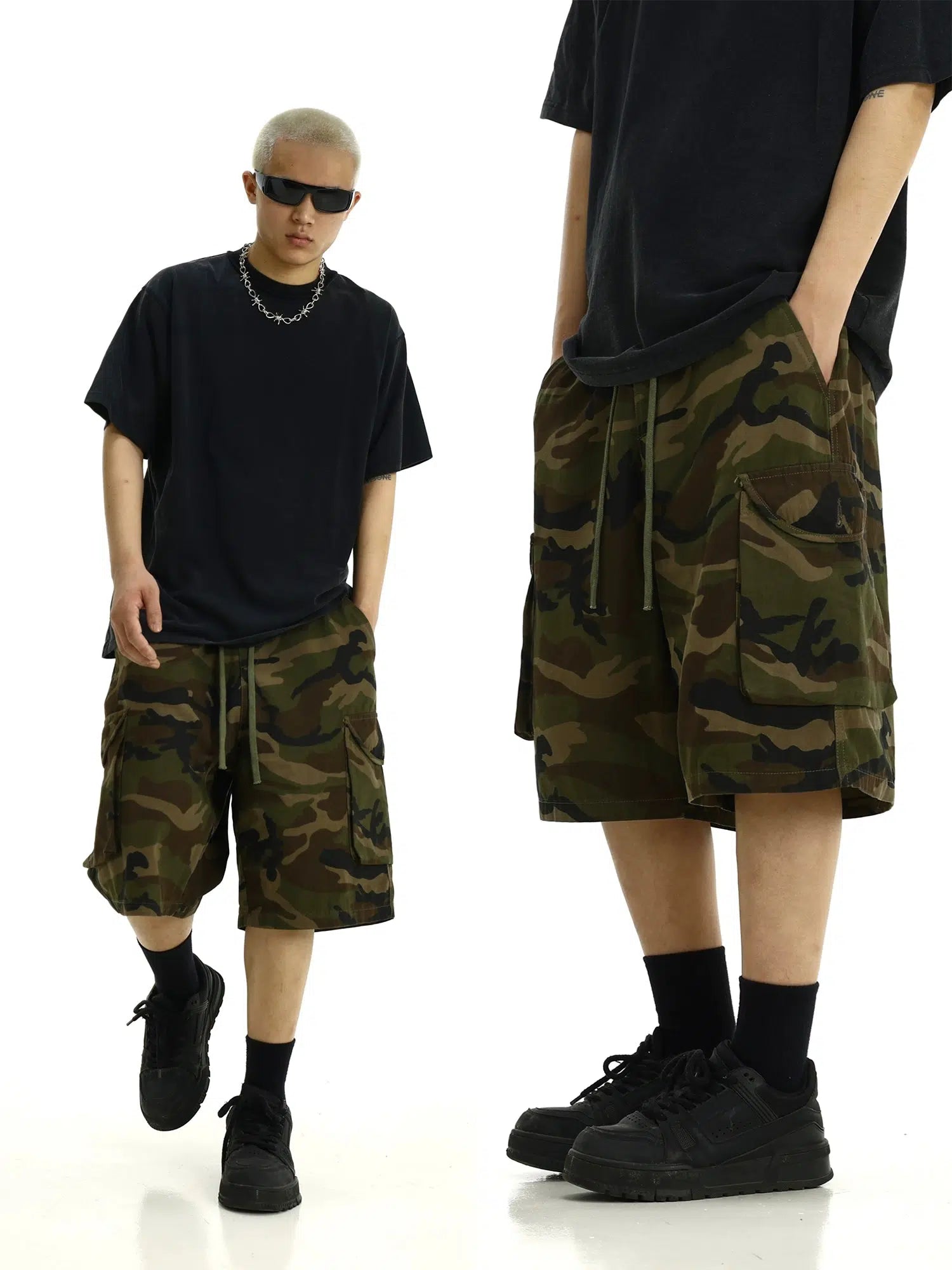 Camo Cargo Casual Shorts