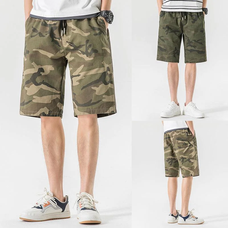 Camouflage Elastic Shorts