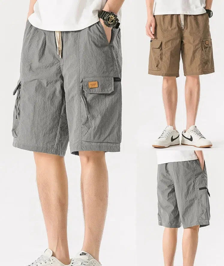 Drawstring Cargo Shorts