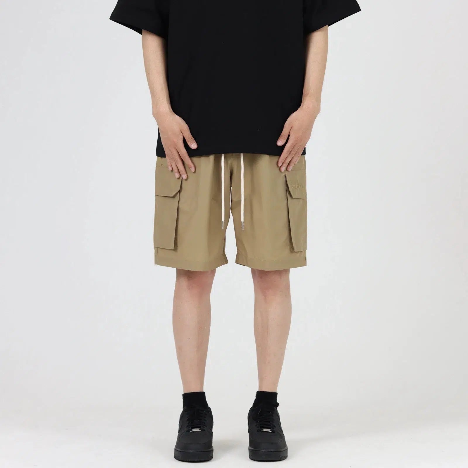 Drawstring Cargo Shorts