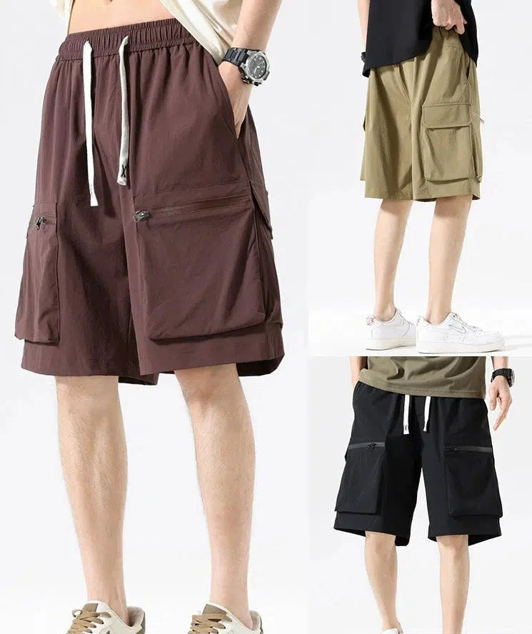 Drawstring Cargo Shorts