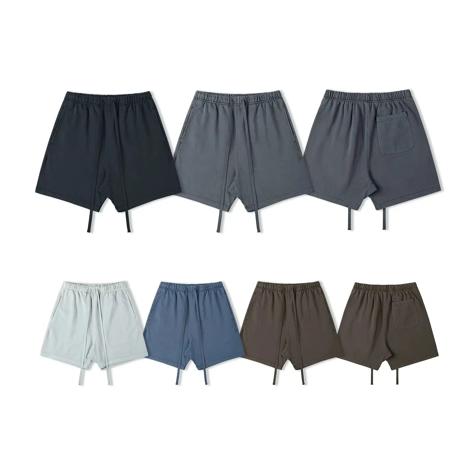 Dyed Drawstring Shorts