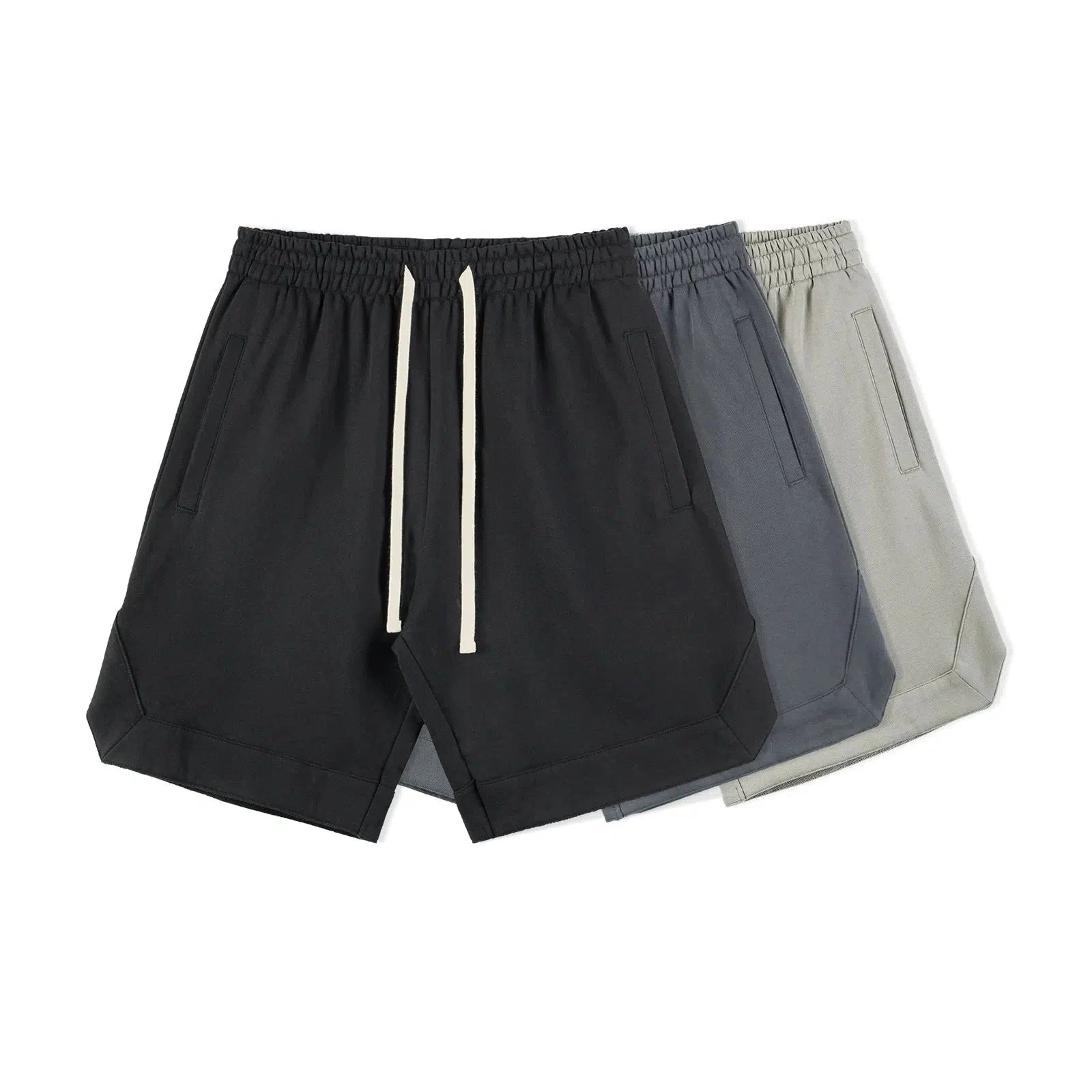 Elastic Waist Drawstring Shorts