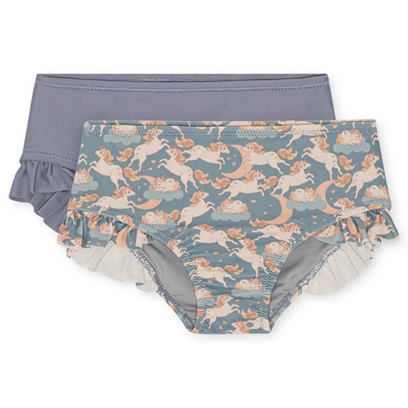 Konges Sløjd Unicorn Blue Manuca Bikini Bottoms 2-pak