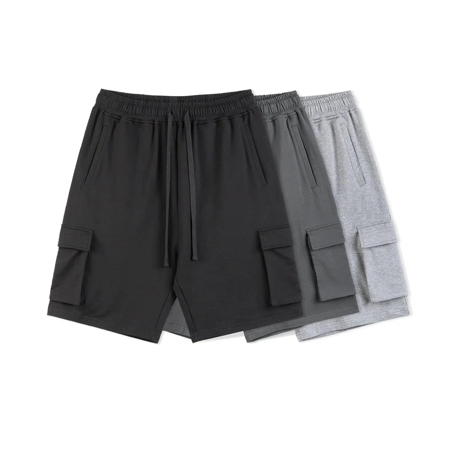 Multi-pocket Basic Cargo Shorts