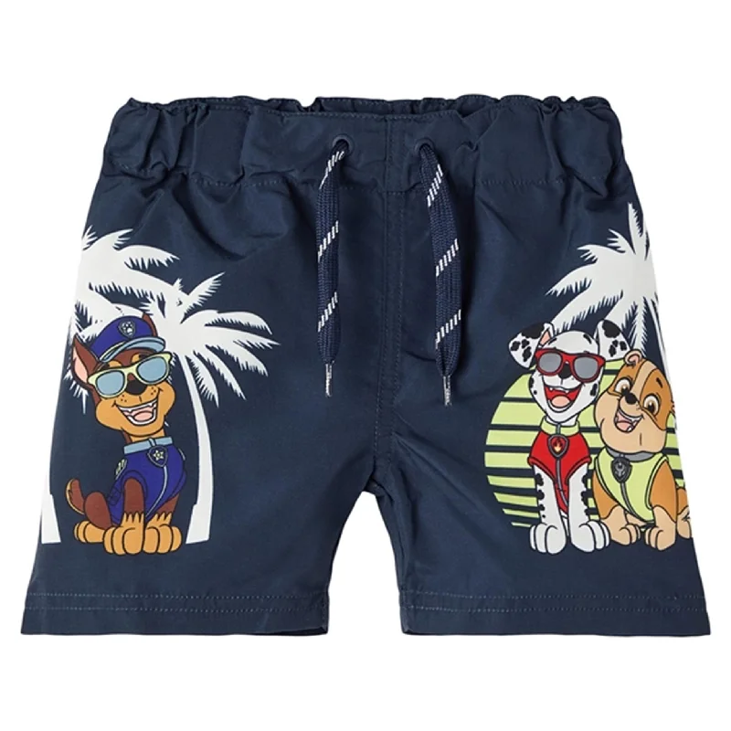 Name it Dark Sapphire Messi Paw Patrol Swim Shorts