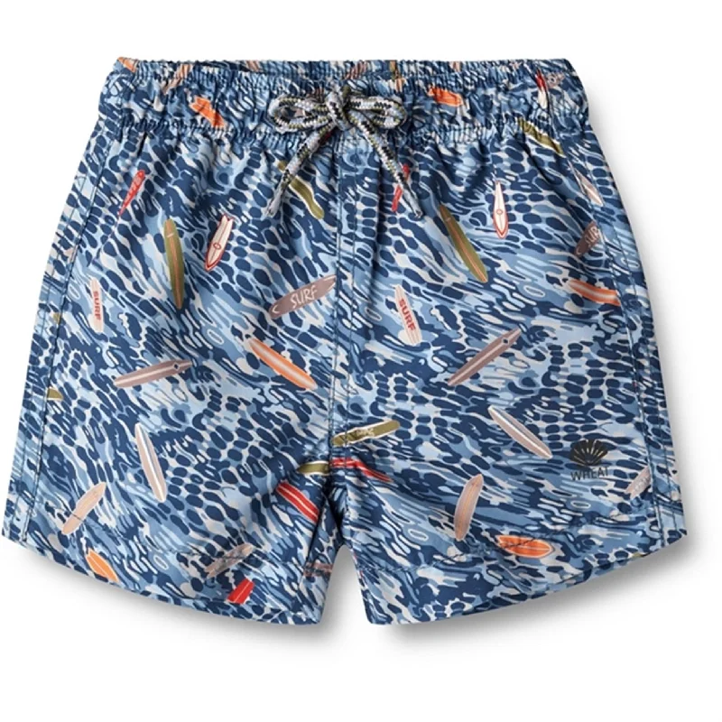 Wheat Indigo Surfboard Swim Trunk Hansi