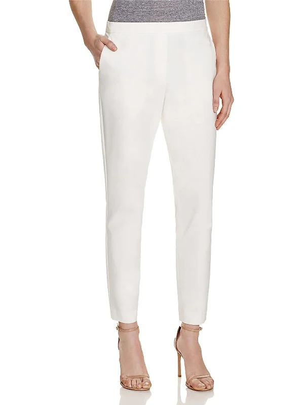 Womens Mid-Rise Ankle Ankle Pants